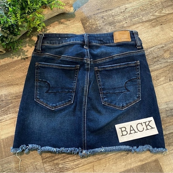 AMERICAN EAGLE Hi-Rise Mini Jean Skirt, Size 4 - Picture 3 of 10